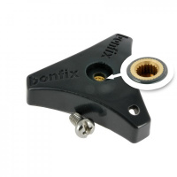 Bonfix kunststof knop met messing insert en schroef 71606-71607