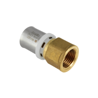 BONFIX Alu-pers - brass press coupling - press fitting - female adapter 3/4inch x 25mm FRp