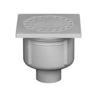 Martens ABS 100mm x 100mm doucheplug afvoerput onderuitloop 40mm