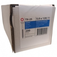 Spaanplaatschroeven 5.0 x 120 deeldraad verzinkt - 200 stuks