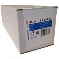 Construction screws wafer head 6.0 x 80 100 pcs