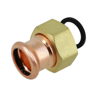 BONFIX press fitting red copper union coupling 12mm x 3/4inch MF
