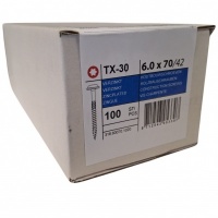 Construction screws wafer head 6.0 x 70 100 pcs