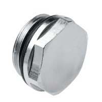 BONFIX Radiatorblindstop 1/2inch vernikkeld met O-ring