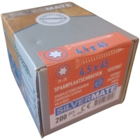 Silvermate chipboard screws 4.0 x 45 full thread