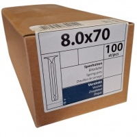 Spanhulzen 8.0 x 70 - 100 stuks