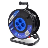 Elektrische Kabelhaspel 50 m – 4 Stopcontacten – 230V – 3x1.5mm² - GEKO