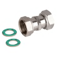 EnergyBy solar fitting nippel met losse moer en pakking (collector verbinder)