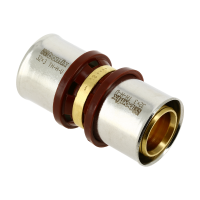 BONFIX Alu-pers - messing perskoppeling / persfitting - recht 32mm