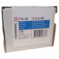 Frame fixing screws flat head 7.5 x 42 -75 pcs