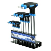 Torx Schroevendraaier Set T9–T50 – Ergonomisch – Met Wandhouder (10-delig) - GEKO