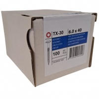 Tellerkopschroeven 6.0 x 40 deeldraad - 100 stuks