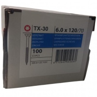 Spaanplaatschroeven 6.0 x 120 deeldraad - 100 stuks