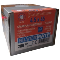 Silvermate chipboard screws 4.5 x 45 full thread