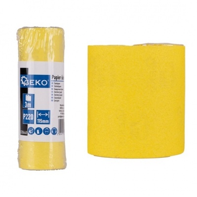 Photo of GEKO Sandpaper Roll P220 – 115 mm x 3 m – For Fine Sanding