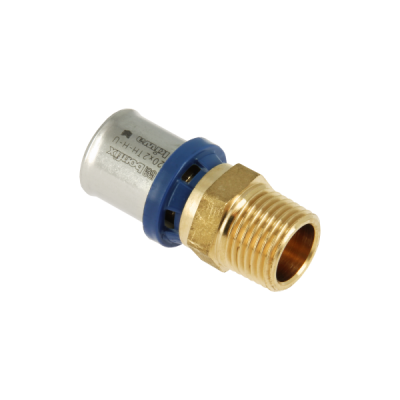 BONFIX Alu-pers - messing perskoppeling - persfitting - puntstuk 1 1/4inch x 40mm FR