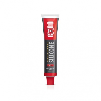 CX80 heat-resistant silicone sealant up to +380 degrees - red CX80 heat-resistant silicone sealant up to +380 degrees - red