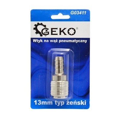 Photo of GEKO Compressed air quick coupling 13mm external thread – Brass