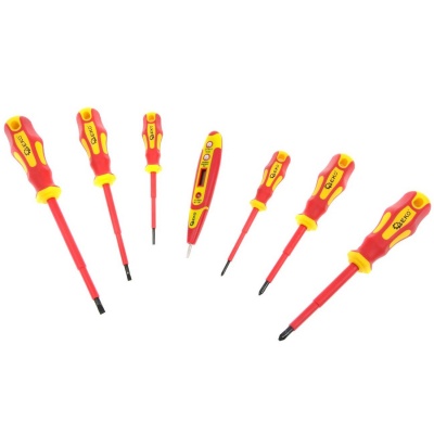 Foto van 7-delige VDE schroevendraaierset 1000v - Inclusief spanningstester