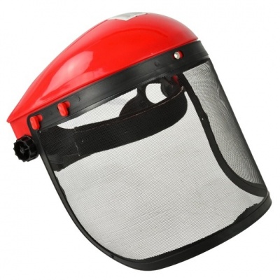 Foto van Hoofdbescherming met Stalen Gaas Face Shield Vizier - Veilige en Comfortabele Gezichtsbescherming