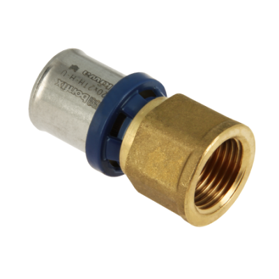 BONFIX Alu-pers - messing perskoppeling / persfitting - schroefbus 1 1/4inch x 40mm FRp Foto van BONFIX Alu-pers - messing perskoppeling / persfitting - schroefbus 1 1/4inch x 40mm FRp