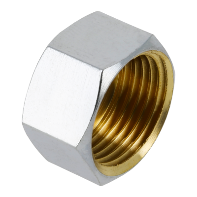 BONFIX messing verchroomd draadfitting dop 1/8inch Rp