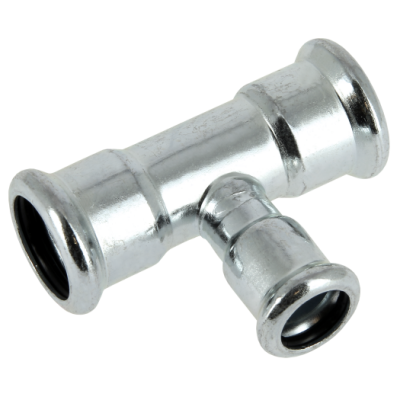 BONFIX press fitting galvanized steel Tee reduced 15mm x 12mm x 15mm FFF Photo of BONFIX press fitting galvanized steel Tee reduced 15mm x 12mm x 15mm FFF
