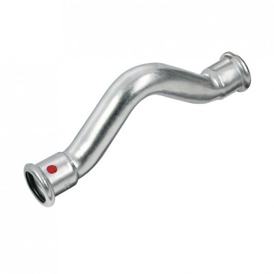 BONFIX press fitting galvanized steel cross-over elbow 15mm FF BONFIX press fitting galvanized steel cross-over elbow 15mm FF