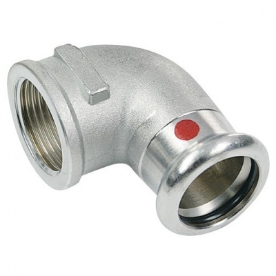 BONFIX press C-staal knie / bocht 90 graden 1 1/4inch x 35mm FRp Foto van BONFIX press C-staal knie / bocht 90 graden 1 1/4inch x 35mm FRp