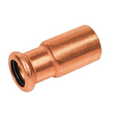 BONFIX press fitting red copper reduced push-in coupling 12mm x 16mm MF BONFIX press fitting red copper reduced push-in coupling 12mm x 16mm MF