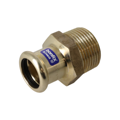 BONFIX press fitting red copper silicium male adapter 28mm x 1inch FR