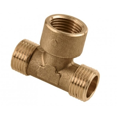 BONFIX messing draadfitting T-stuk 1/2inch RRpR