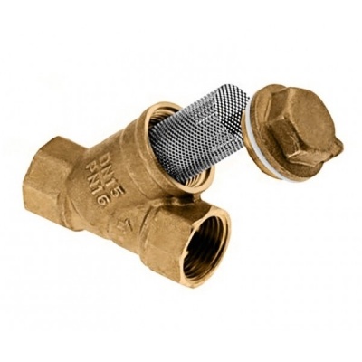 BONFIX messing draadfitting vuilfilter 400 µm 1/2inch RpRp