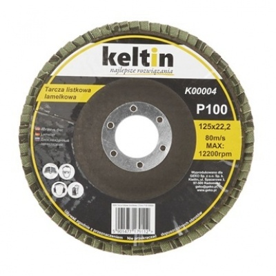 Keltin lamellenschijf 125mm P100 - per stuk Foto van Keltin lamellenschijf 125mm P100 - per stuk