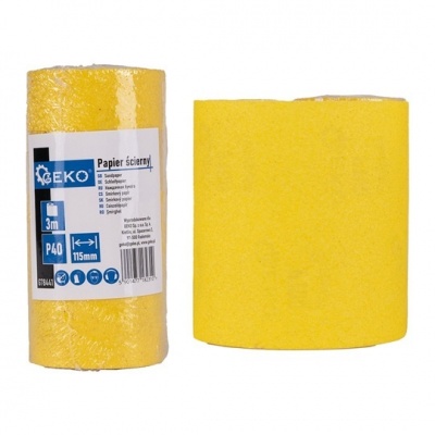 Photo of GEKO Sandpaper Roll P40 – 115 mm x 3 m – For Coarse Sanding