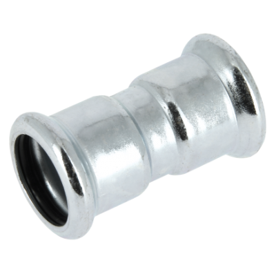 Photo of BONFIX press fitting galvanized steel straight coupling 12mm FF