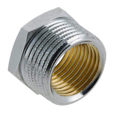 BONFIX messing verchroomd draadfitting verloopring 3/4inch x 1/2inch RRp