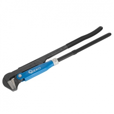 Photo of Adjustable pipe wrench 1.5 inch – 90° angle – CrV steel – Rubber grip