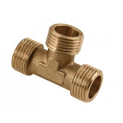 BONFIX messing draadfitting T-stuk buitendraad 3/8inch RRR