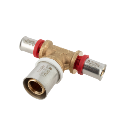 BONFIX Alu-pers messing persfitting T-stuk verloop 16mm x 25mm x 16mm FFF