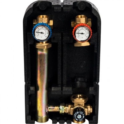 Foto van EnergyBy pompgroep verwarmingscircuit, DN25 thermostatisch mengventiel 25 tot 50graden met bypass