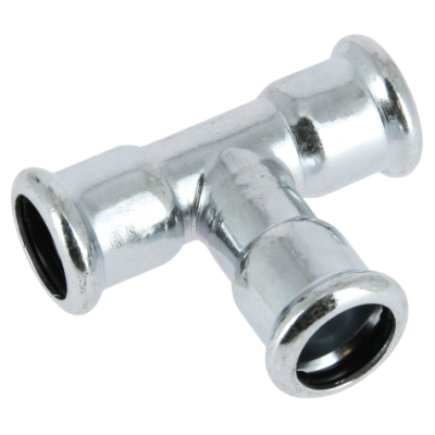 Photo of BONFIX press fitting galvanized steel Tee 12mm FFF