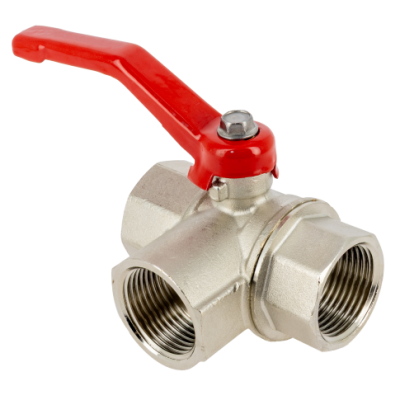 Foto van BONFIX messing draadfitting kogelkraan 3-wegs 2inch RpRpRp