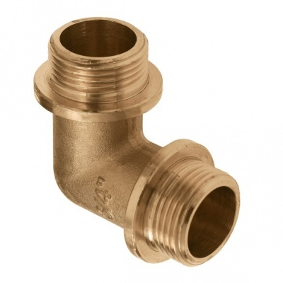BONFIX messing draadfitting bocht 90 graden met kraag 3/8inch RR