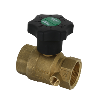 Foto van BONFIX messing draadfitting kogelkraan met aftap 2inch RpRp