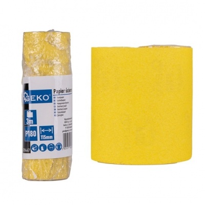 Photo of GEKO Sandpaper Roll P180 – 115 mm x 3 m – For Sanding