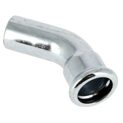 BONFIX press fitting galvanized steel push-in elbow 45 degrees 28mm MF Photo of BONFIX press fitting galvanized steel push-in elbow 45 degrees 28mm MF