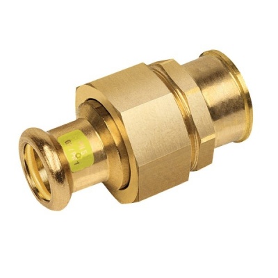 Foto van BONFIX press RK gas 3-delige wartelkoppeling 1/2inch x 15mm FRp