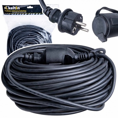 Foto van Verlengkabel 50 meter IP44 – Robuust, veilig en weerbestendig - Voor Bouwplaatsen en Buitengebruik