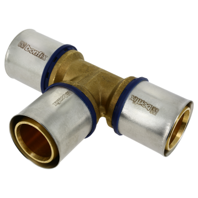 BONFIX Alu-pers messing persfitting T-stuk 40mm FFF